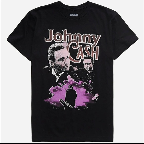 Johnny Cash The Man in Black Portrait T-Shirt Small S - Picture 1 of 5
